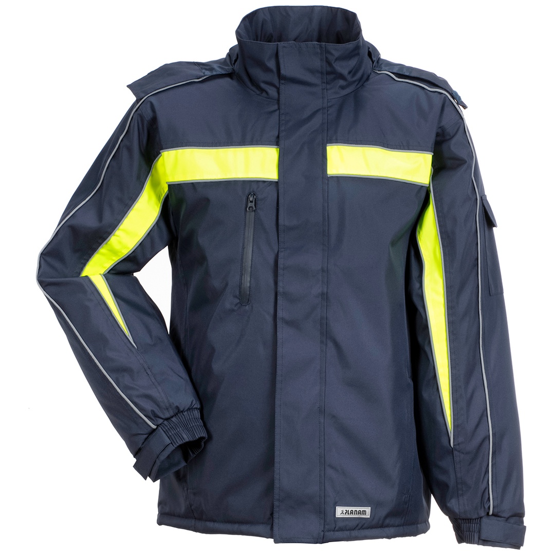 Planam Regenjacke Cosmic Gr. S marine/gelb