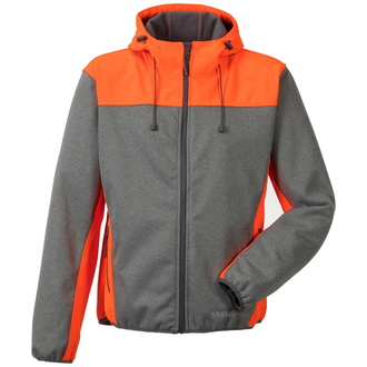 Planam Softshelljacke Outdoor Kontrast Gr. XS grau/orange