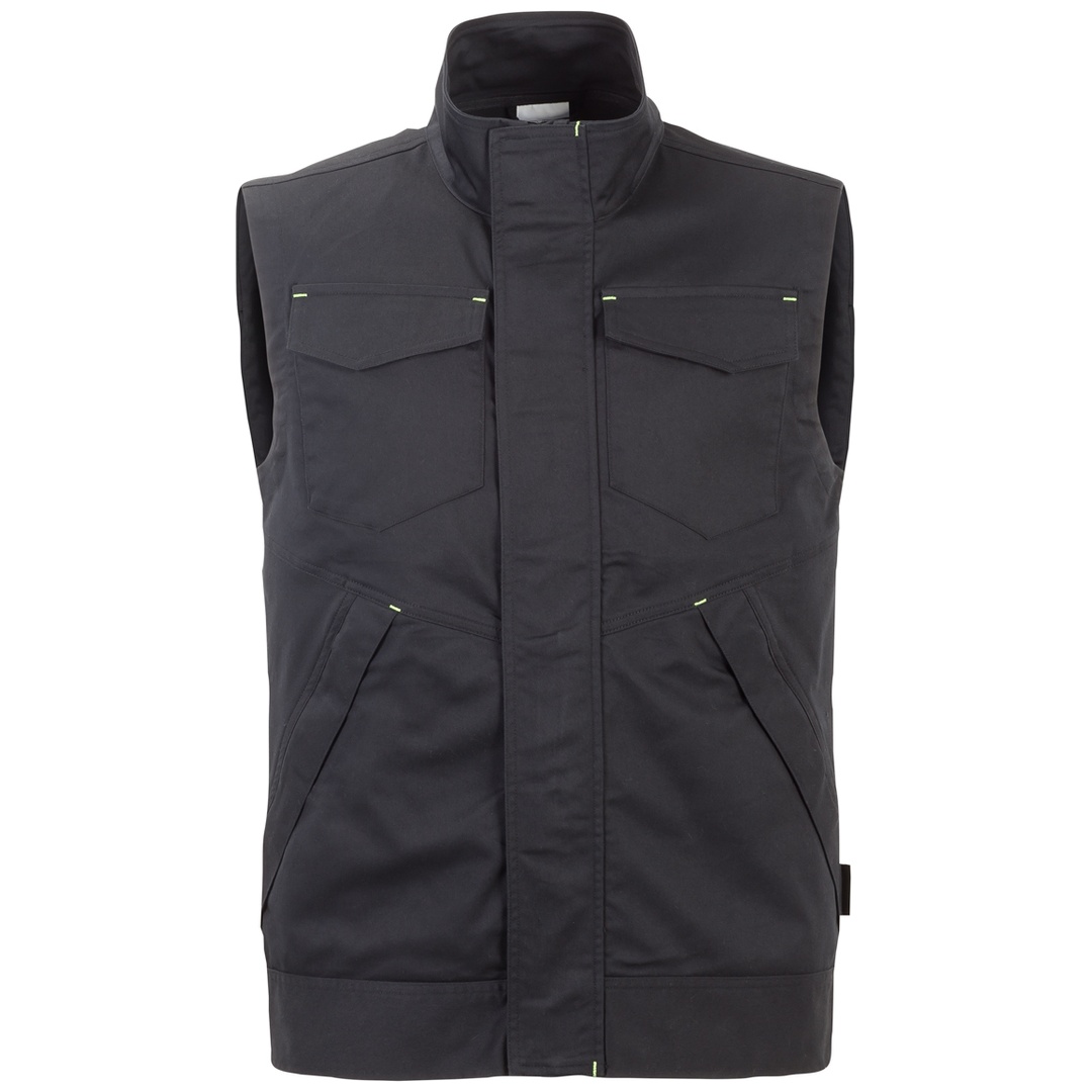 Planam Weste Stretchline Gr. 4XL schwarz