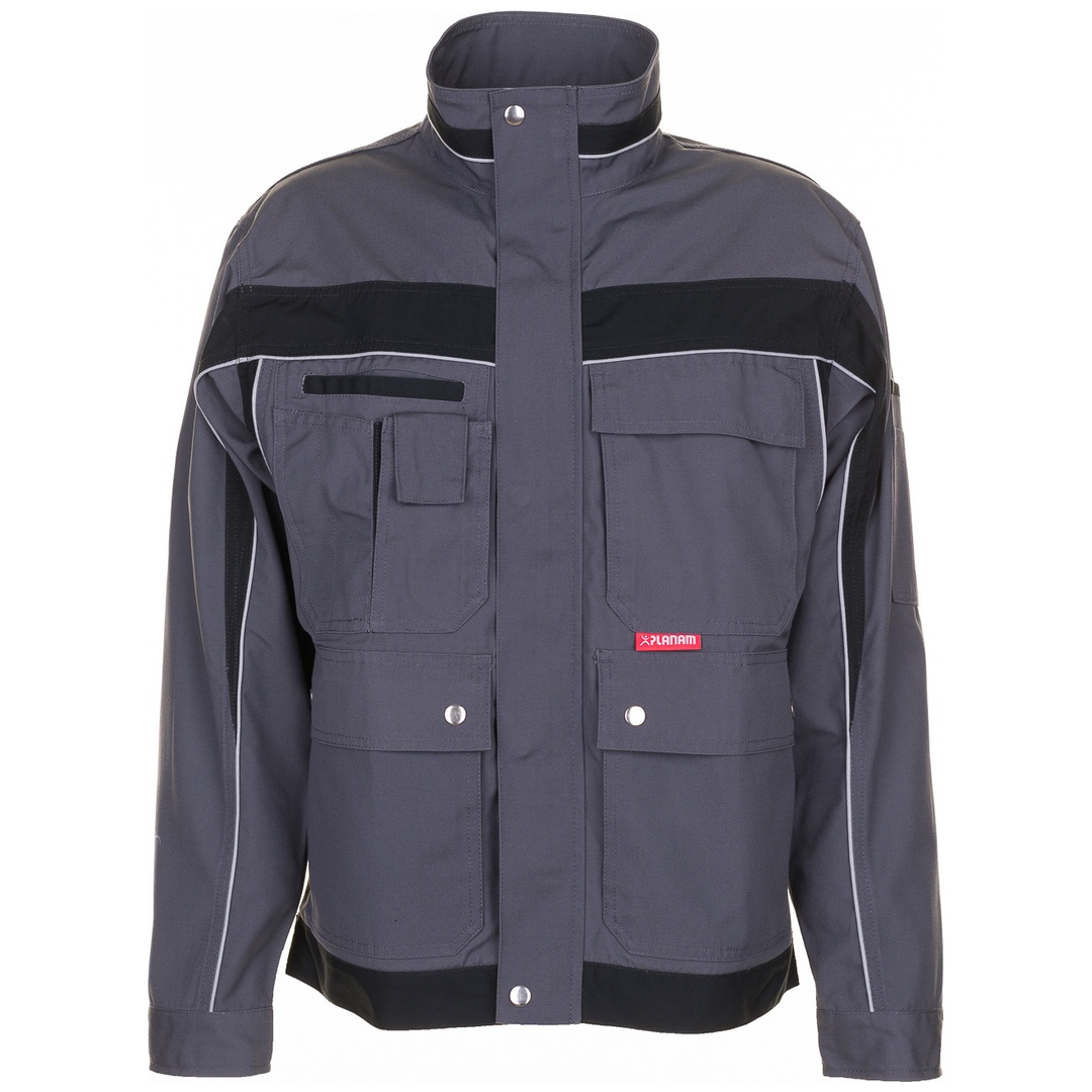 Planam Bundjacke Plaline Gr. 42 schiefer/schwarz