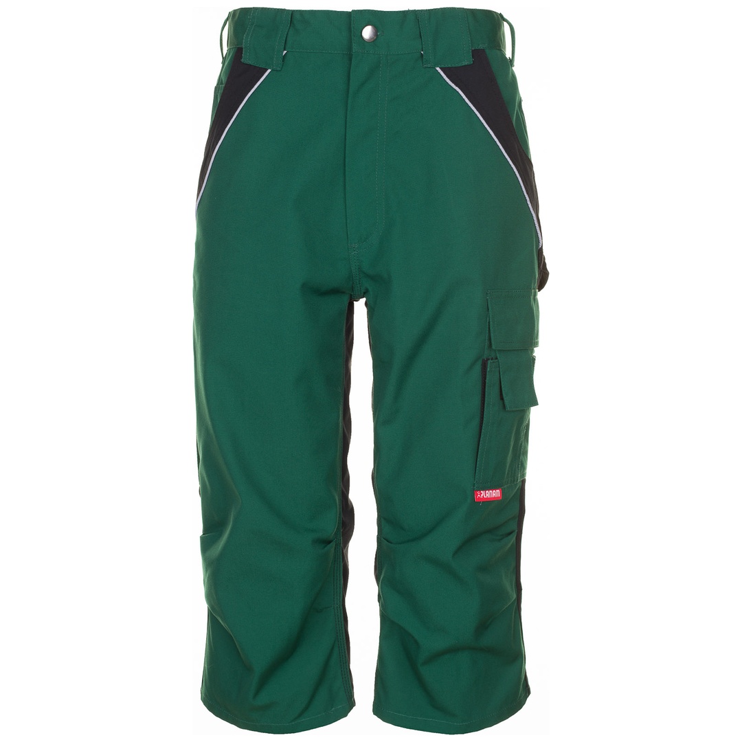 Planam Dreiviertel-Hose Plaline Gr. 3XL grün/schwarz