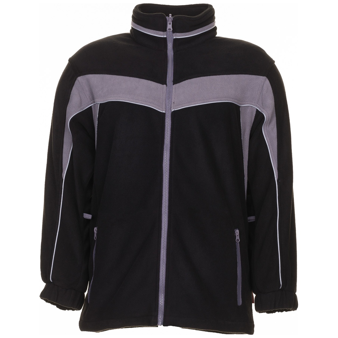 Planam Fleecejacke Plaline Gr. 4XL schwarz/zink