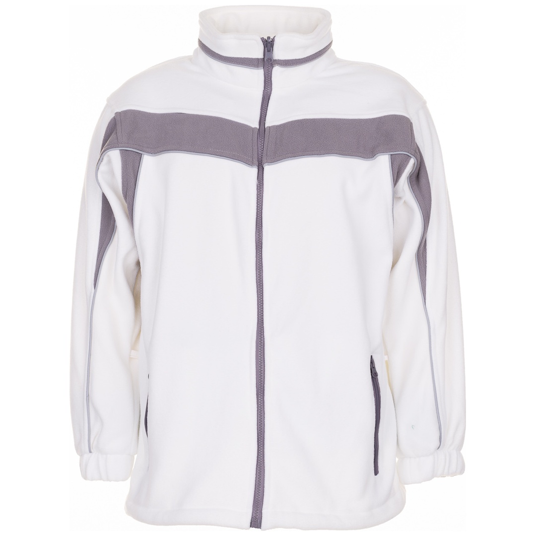 Planam Fleecejacke Plaline Gr. 2XL reinweiß/zink