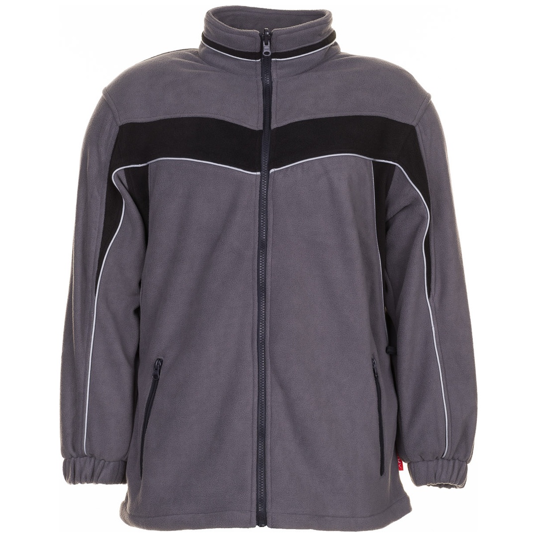 Planam Fleecejacke Plaline Gr. 4XL schiefer/schwarz