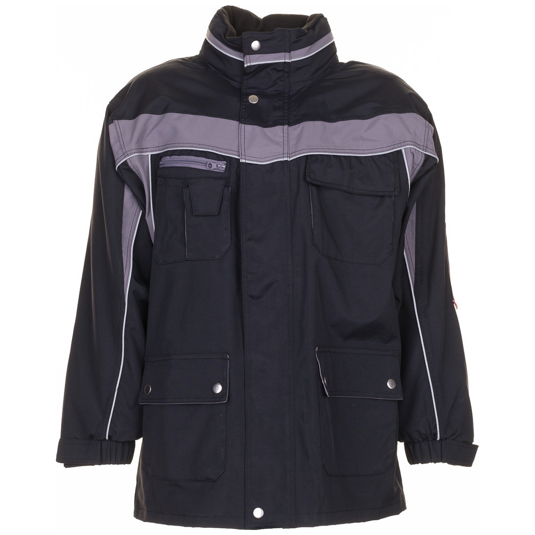 Planam Allwetterjacke Plaline Gr. 2XL schwarz/zink