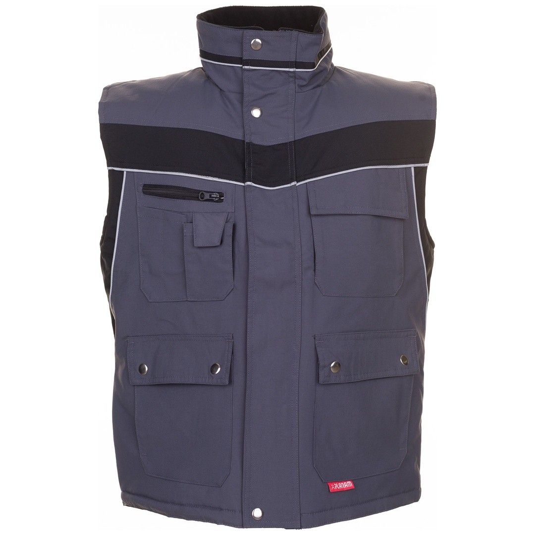 Planam Winterweste Plaline Gr. M schiefer/schwarz