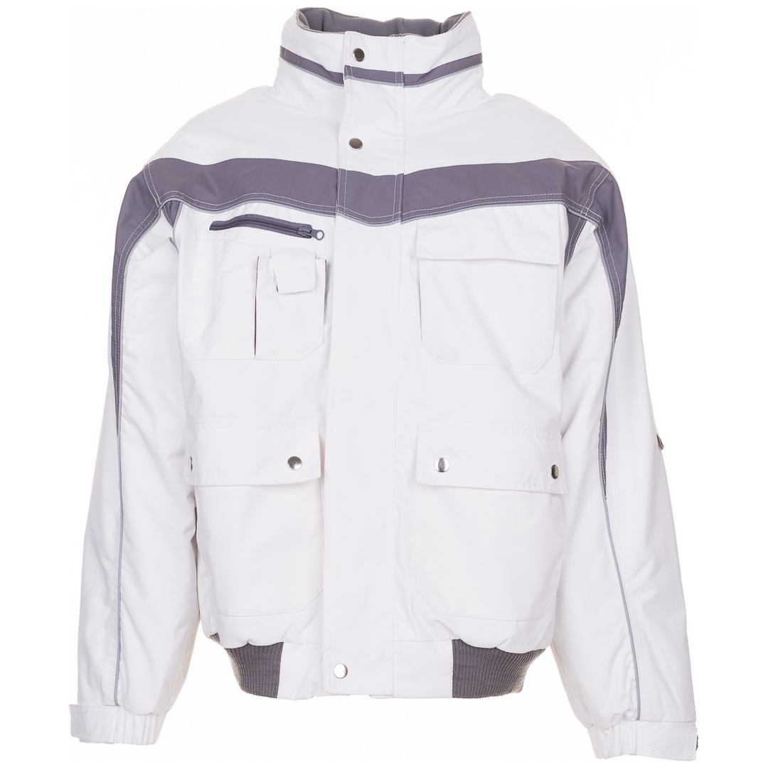 Planam Winterblouson Plaline Gr. M reinweiß/zink