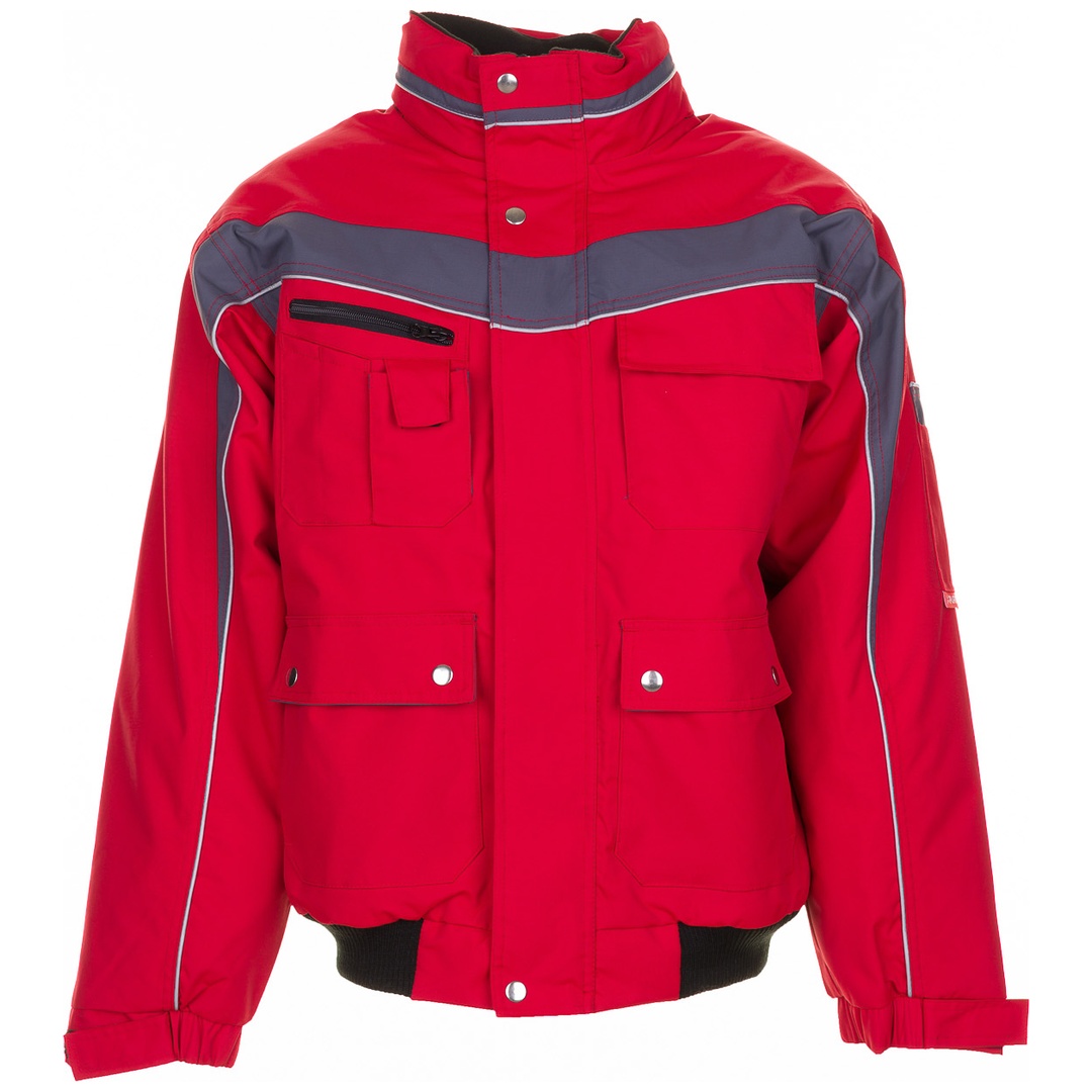 Planam Winterblouson Plaline Gr. 2XL rot/schiefer