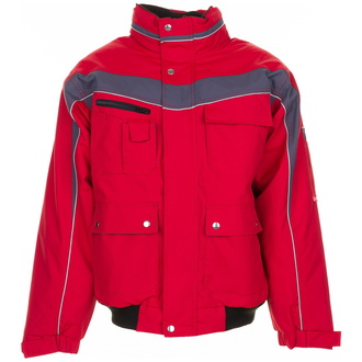 Planam Winterblouson Plaline Gr. XS rot/schiefer