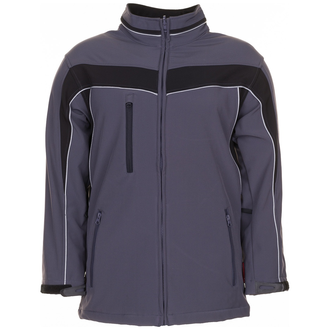 Planam Softshelljacke Plaline Gr. 4XL schiefer/schwarz