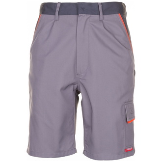 Planam Shorts Visline, Gr. XS zink/orange/schiefer