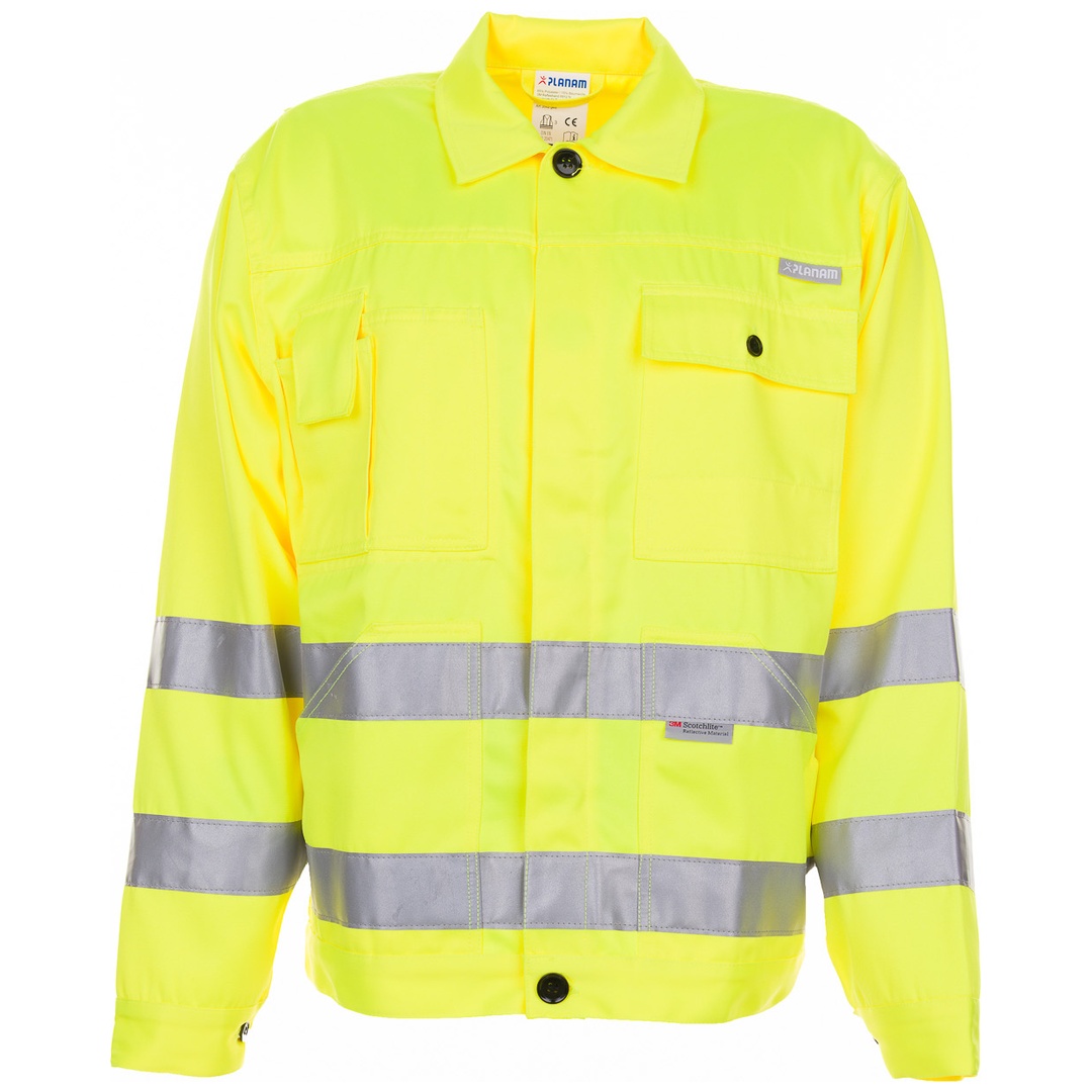 Planam Warnschutz Bundjacke Uni Gr. 60 gelb
