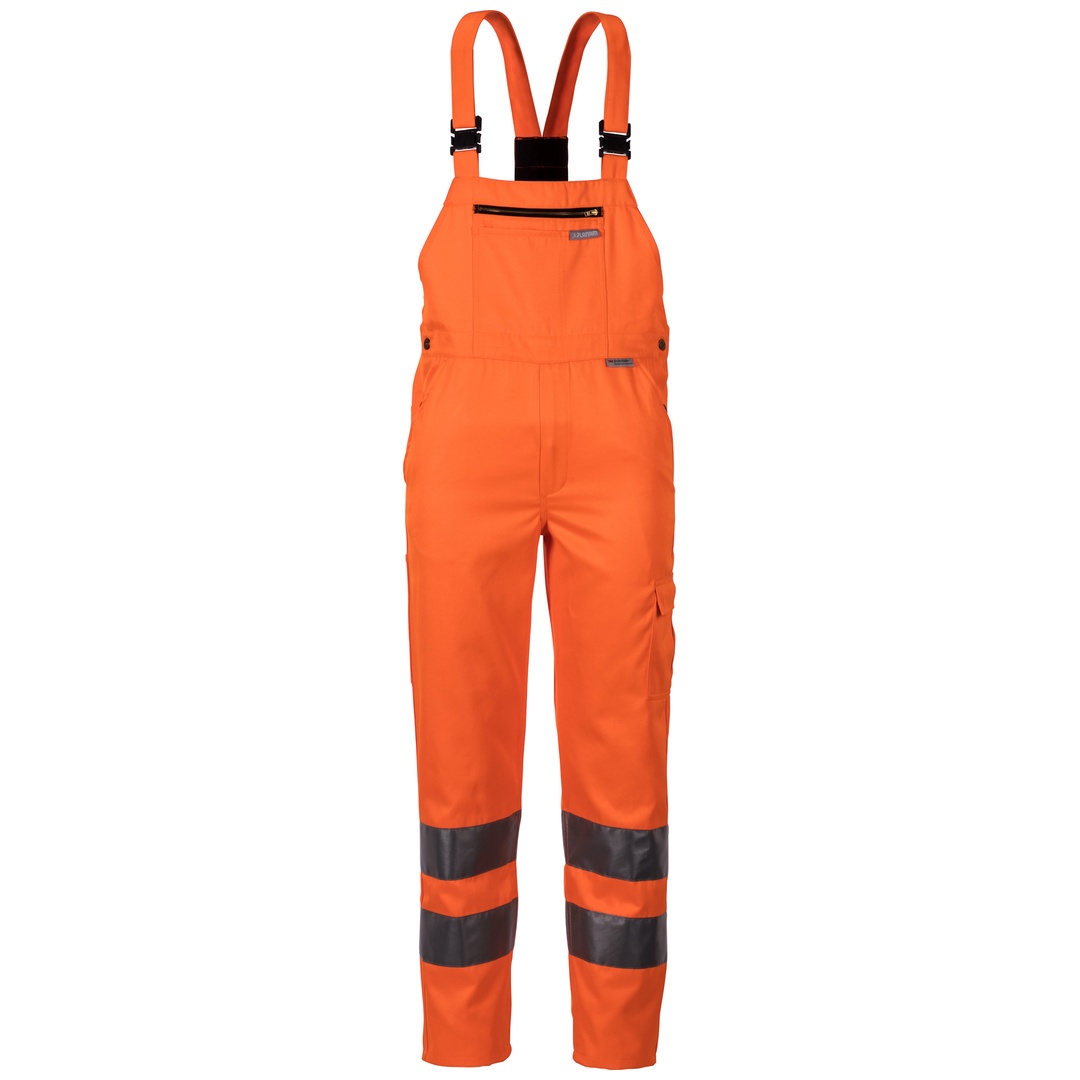Planam Warnschutz Latzhose uni Gr. 94 orange
