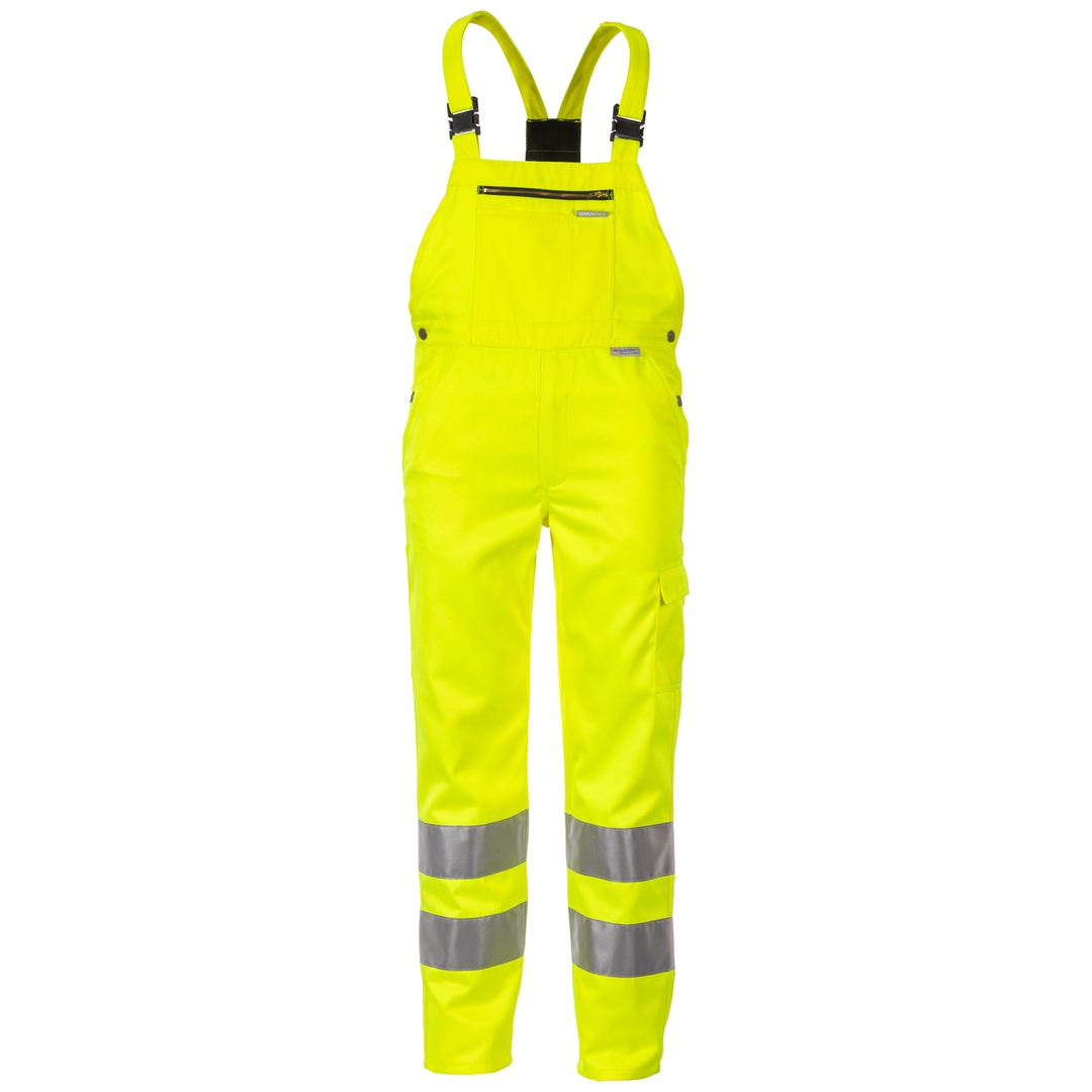 Planam Warnschutz Latzhose uni Gr. 106 gelb