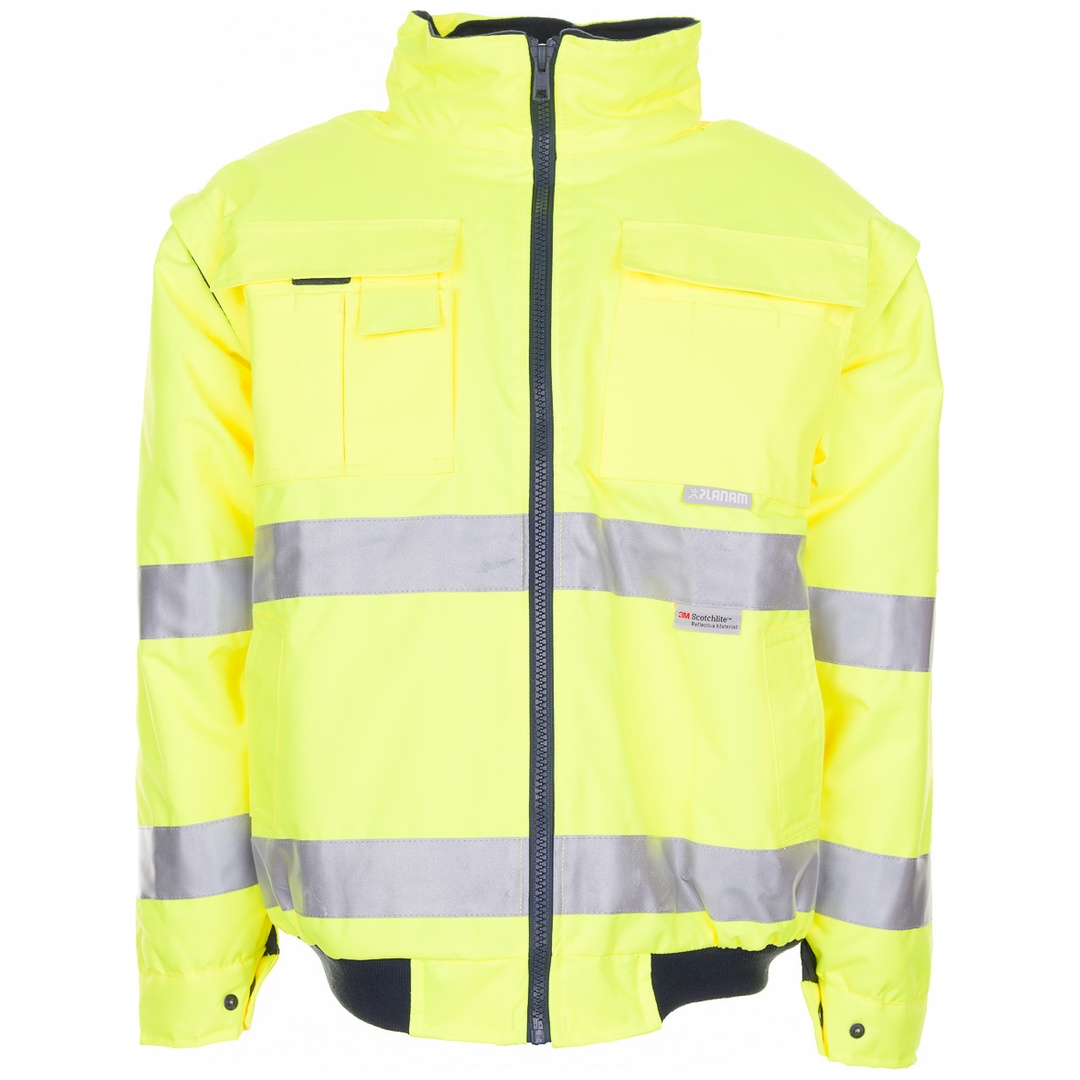 Planam Warnschutz Pilotenjacke uni Gr. L gelb