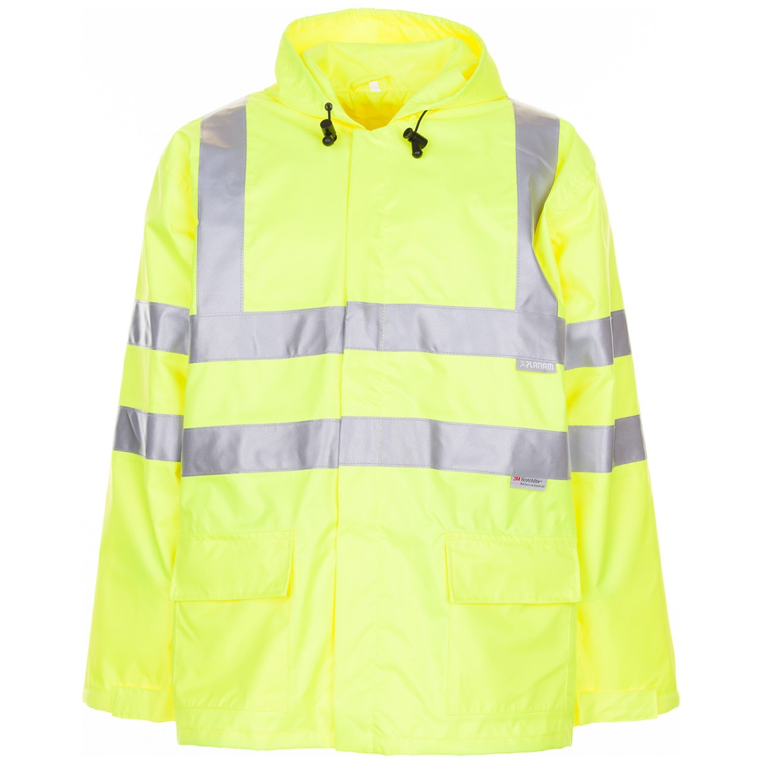 Planam Warn Regenjacke wasserdicht Gr. XL gelb