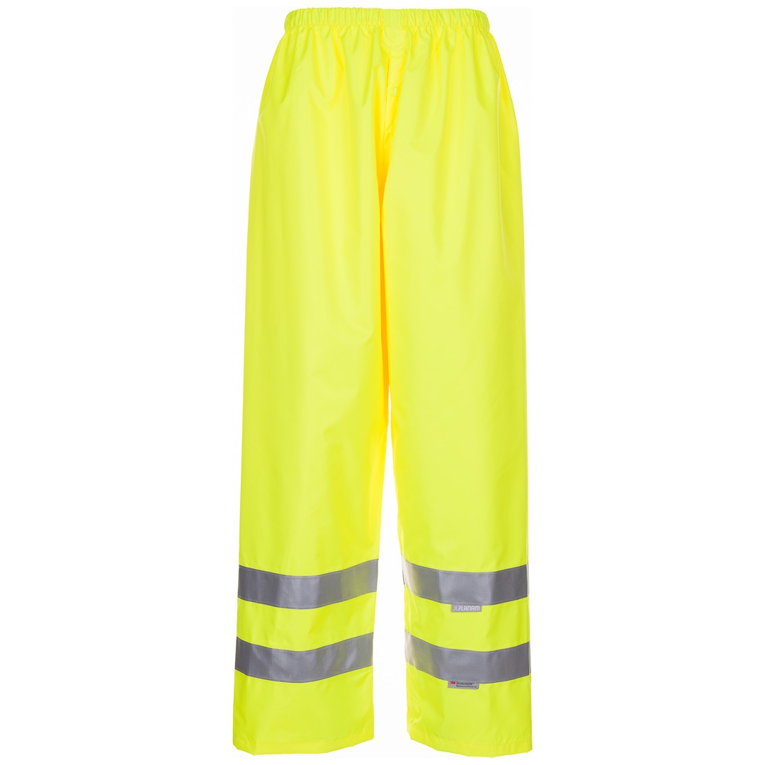 Planam Warnregenhose wasserdicht Gr. M gelb