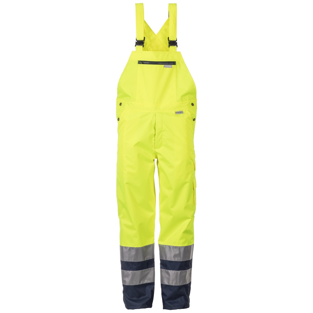Planam Warnschutz Regenlatzhose 2067 Gr. L gelb/marine