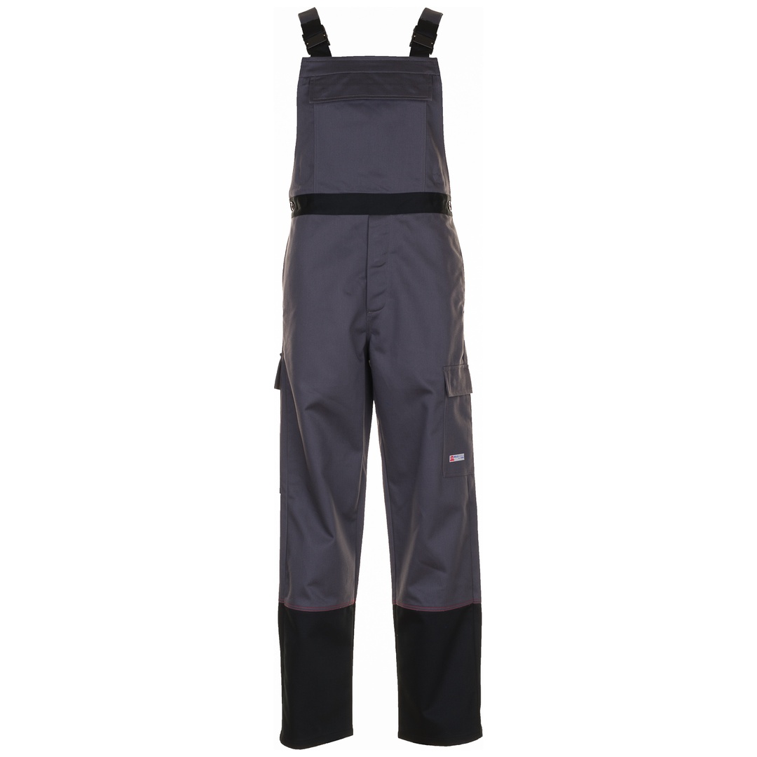 Planam Schweißer Latzhose Weld Shield Gr. 64 grau/schwarz