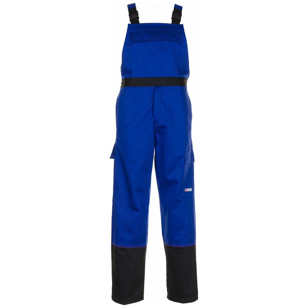 Planam Schweißer Latzhose Weld Shield Gr. 48 kornblau/schwarz