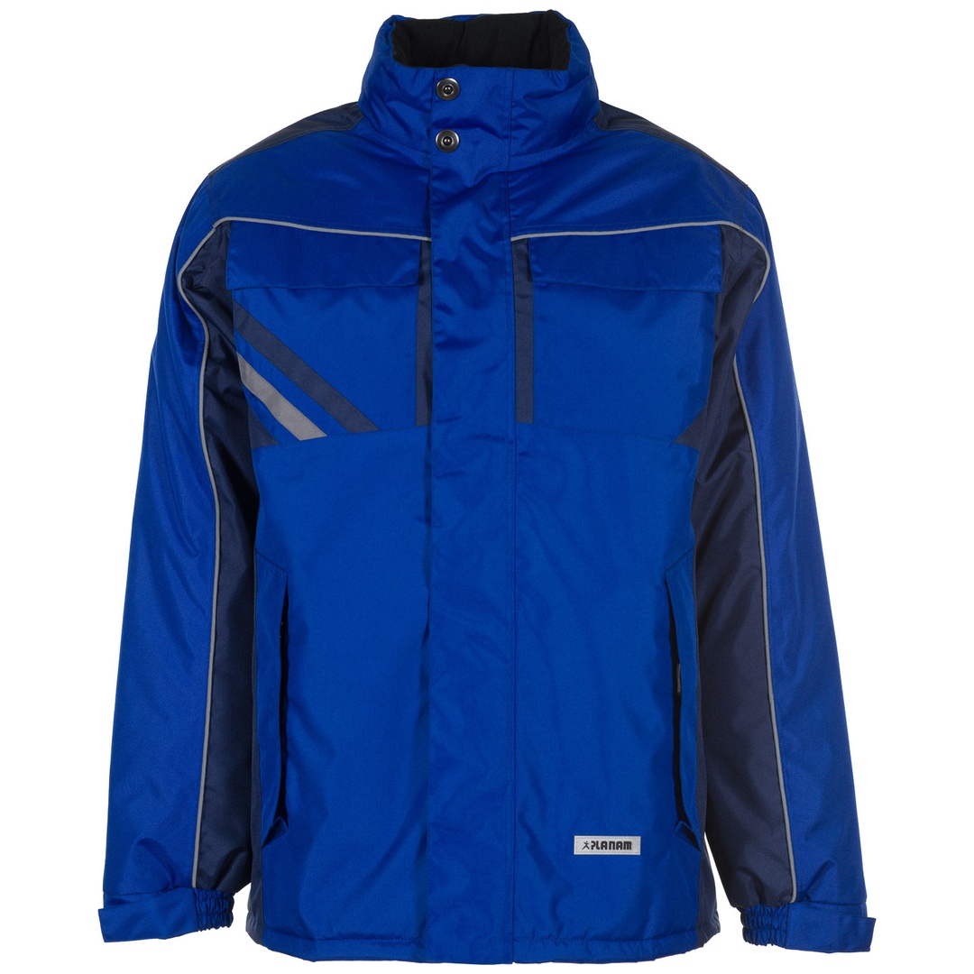 Planam Winterjacke Highline Gr. 2XL kornblau/marine/zink