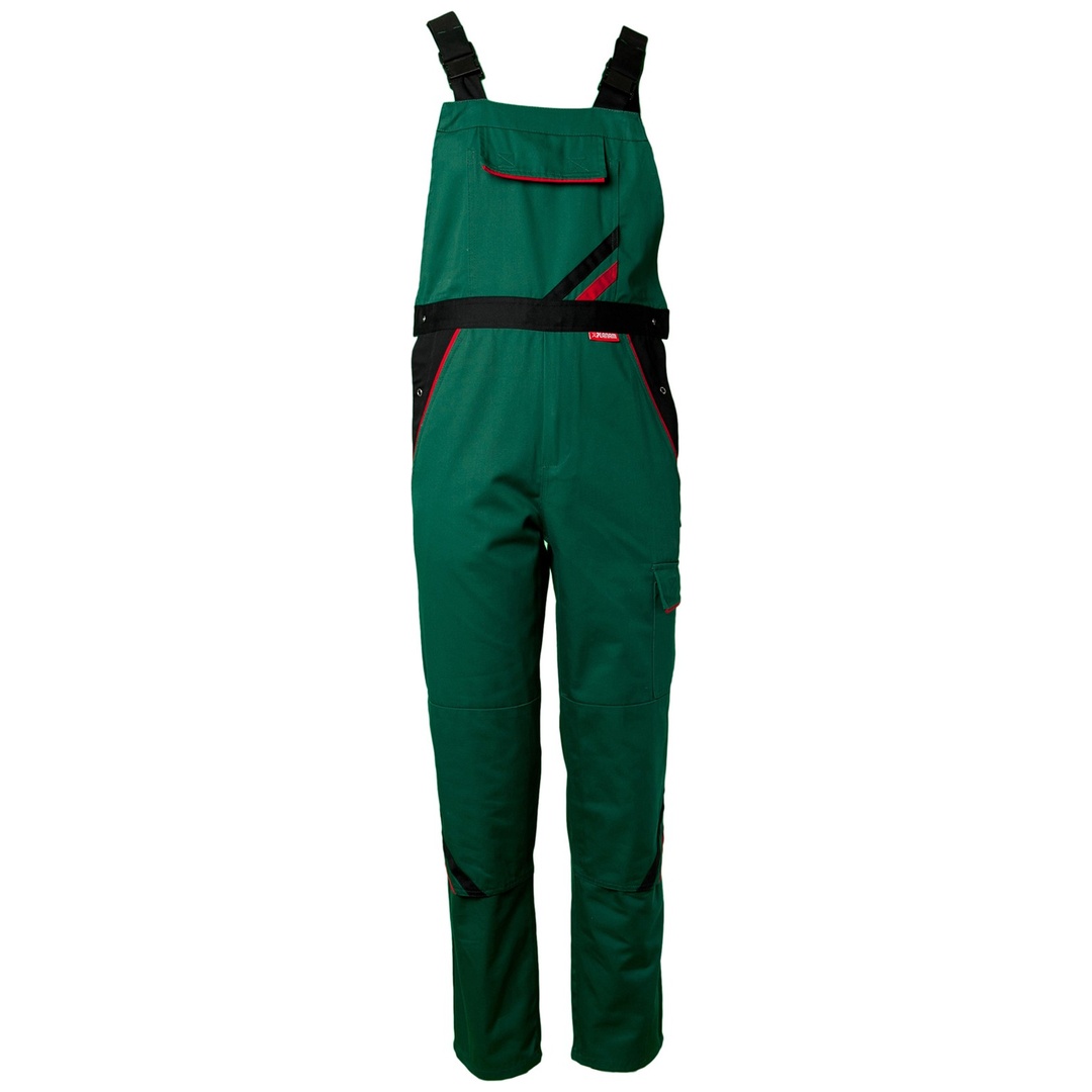 Planam Latzhose Plaline Gr. 106 grün/schwarz