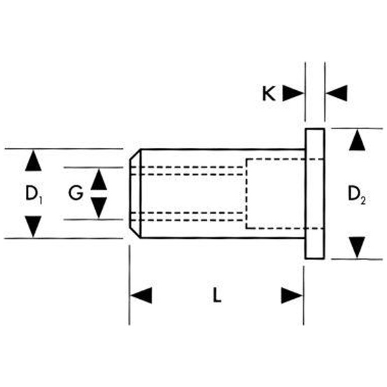 Fortis-Flachkopf-Blindnietmuttern-Standard