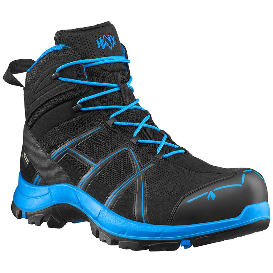 HAIX Sicherheitsstiefel Black Eagle Safety 40.1 Mid S3 ESD SRC DGUV Gr. 46 schwarz/blau