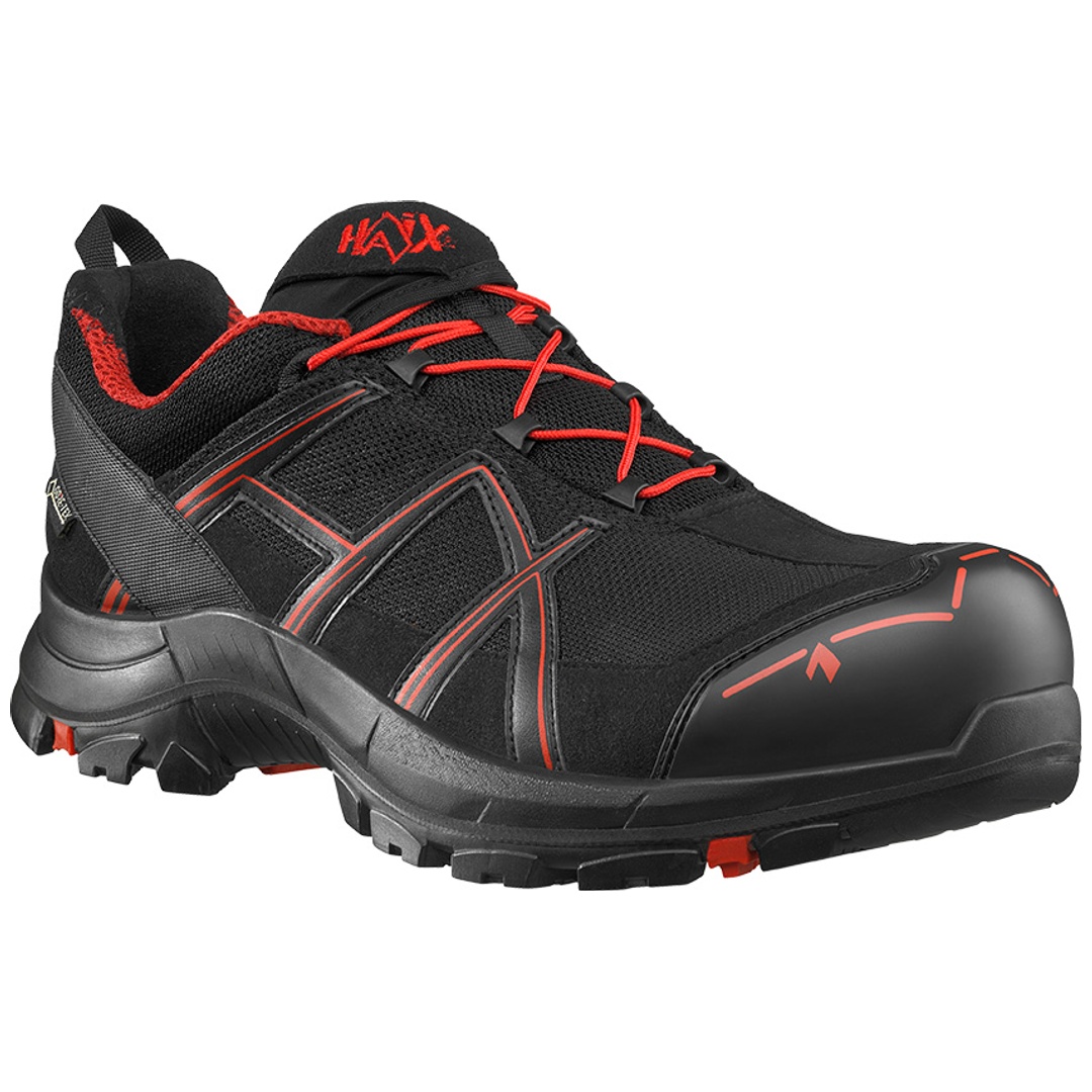 HAIX Sicherheitshalbschuh BLACK EAGLE Safety 40.1 low 610002 S3 ESD SRC DGUV Gr. 41,5 schwarz / rot