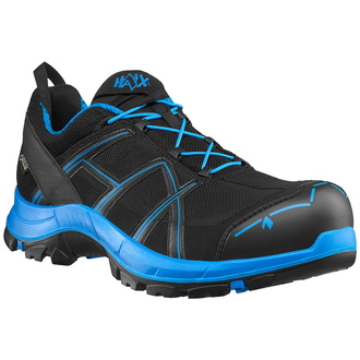 HAIX Sicherheitshalbschuh Black Eagle Safety 40.1 Low S3 ESD SRC DGUV Gr. 37,5 schwarz/blau