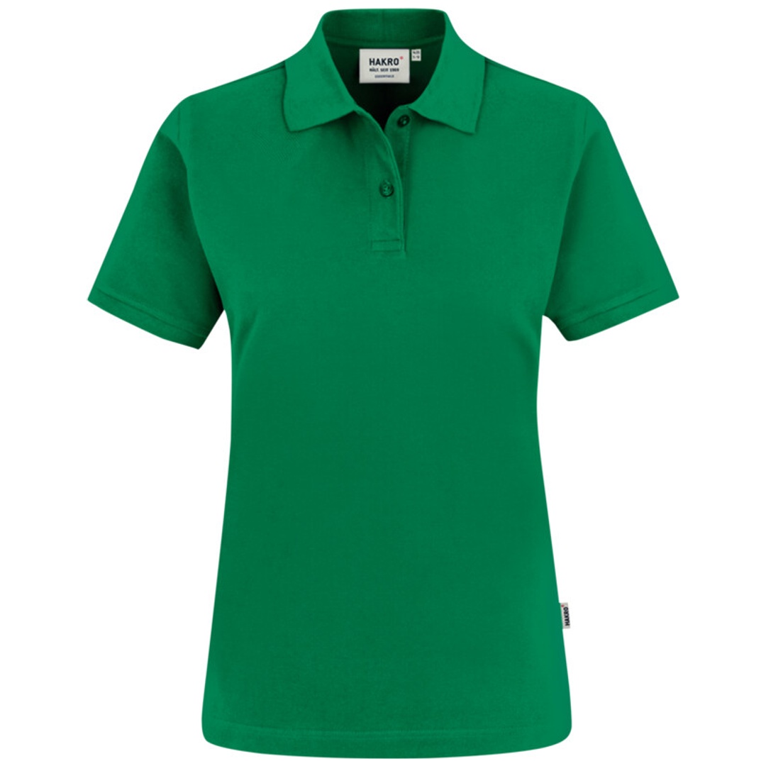 HAKRO Poloshirt Top Damen #224 Gr. S kelly-grün