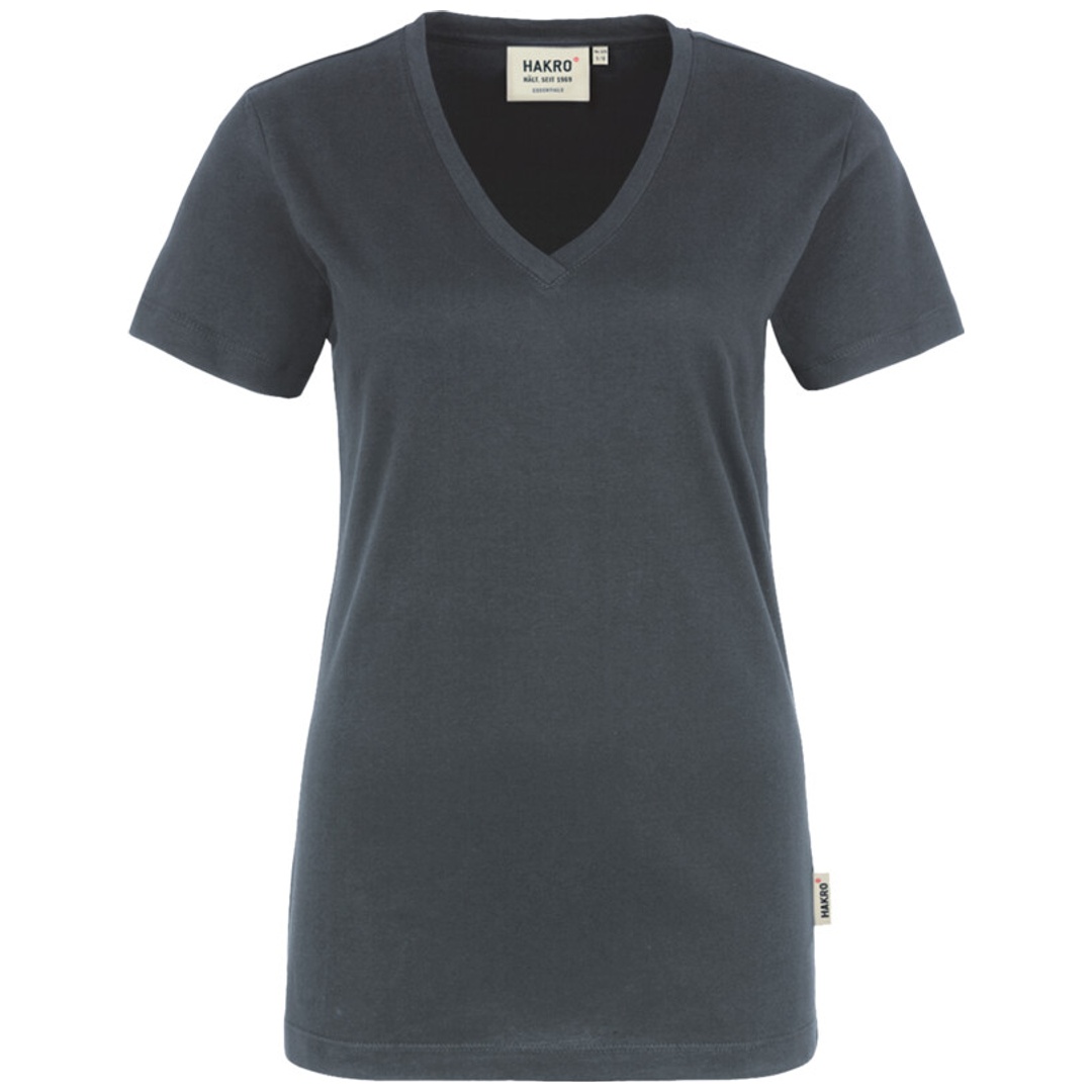 HAKRO V-T-Shirt Classic Damen #126 Gr. 3XL anthrazit