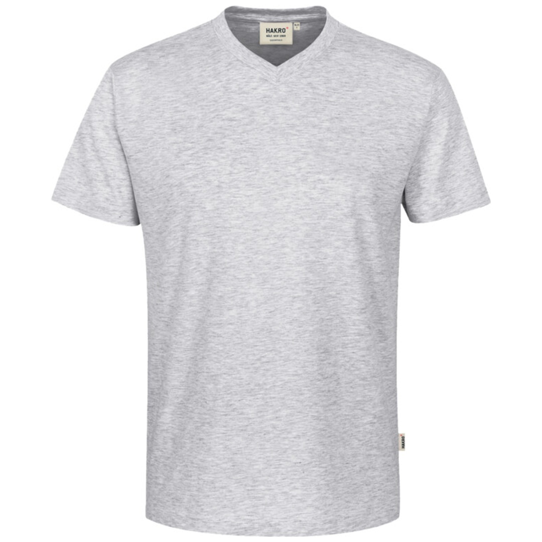 HAKRO V-T-Shirt Classic Herren #226 Gr. S ash meliert