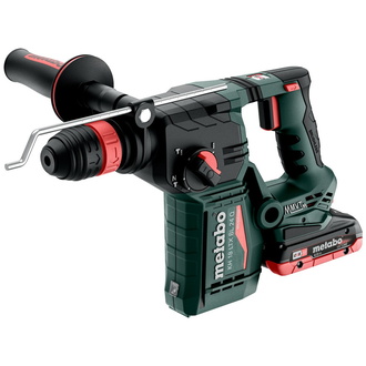 Metabo Akku-Kombihammer KH 18 LTX BL 24 Q, incl. 2x Akku LiHD 4 Ah, Ladegerät, Zubehör, metaBOX