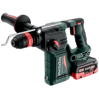 Metabo Akku-Kombihammer KH 18 LTX BL 24 Q, incl. 2x Akku LiHD 5,5, Schnellladegerät, Zubehör, metaBOX