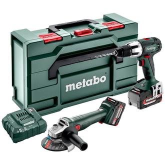 Metabo Akku Combo Set 2.4.2 18 V, SB 18 LT + W 18 L 9-125 Quick, metaBOX 165 L