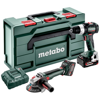 Metabo Akku Combo Set 2.9.4 18 V, BS 18 LT BL + WB 18 LT BL 11-125 Quick, metaBOX 165 L