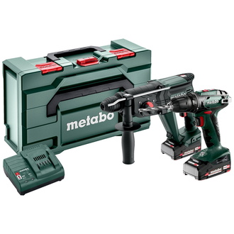 Metabo Akku Combo Set 2.3.2 18 V, BS 18 + KH 18 LTX 24, metaBOX 165 L