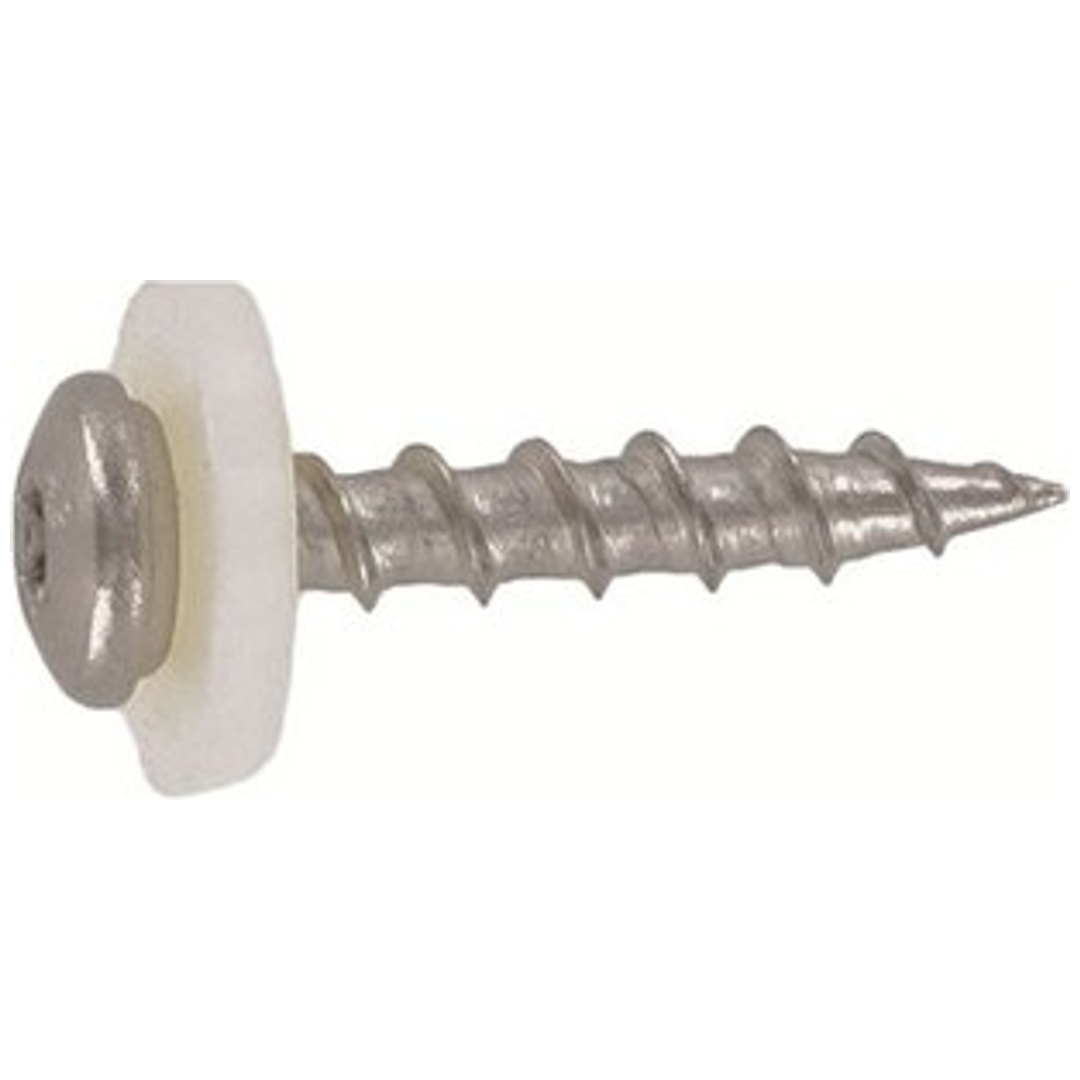 Reidl Fensterbankschraube m. Polyamidscheibe natur, 3,9x19mm, TX, A2 blank, Blechgewinde, Grobgewinde, Grobgewinde