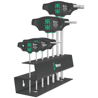 Wera 454/7 HF Set 2 Schraubendrehersatz Quergriff-Schraubendreher Hex-Plus mit Haltefunktion, 7-tlg.