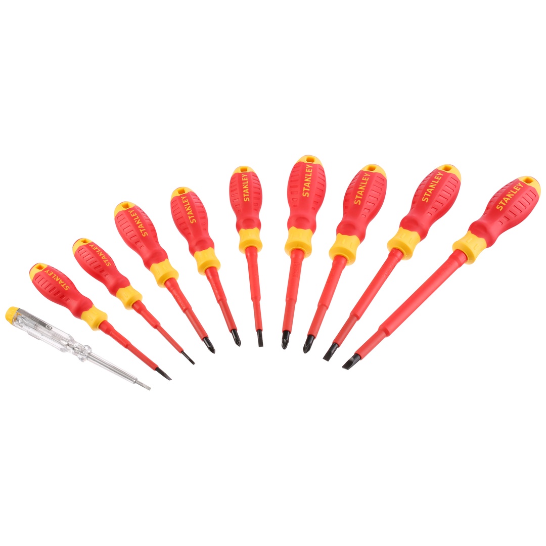 Stanley VDE Schraubendreher-Set,10-tlg.