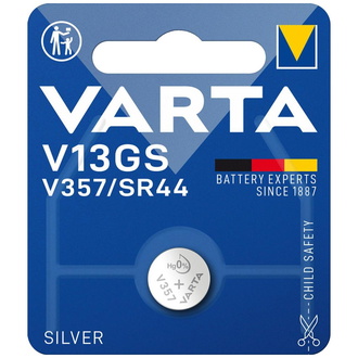 VARTA Knopfzelle Electronics Silber V13GS/V357 1,55Volt Blister zu 1 Stück