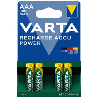 VARTA Power Accu R2U AAA Micro, HR03, 800 mAh