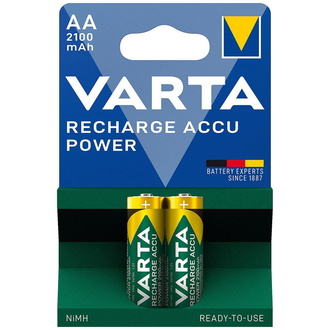 VARTA Batterie Recharge Accu Power AA, 2100 mAh, NiMH, 2er Bilster