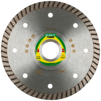 Klingspor DT 900 FT Diamanttrennscheiben, 230 x 2 x 22,23 mm 2 x 7 mm, geschlossener Rand Turbo