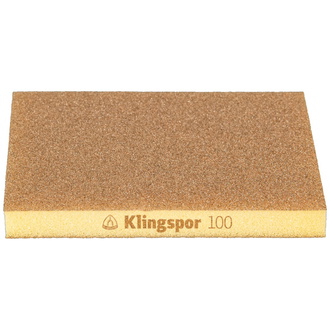 Klingspor SW 501 TR Schleifschwämme, Korund Korn 100 96 x 123 x 12,5 mm