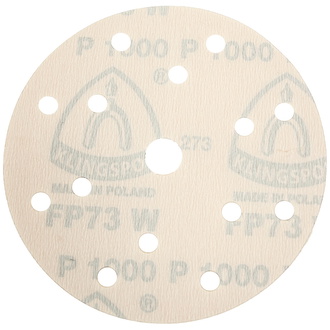 Klingspor FP 73 WK Scheiben kletthaftend wirkstoffbeschichtet, 150 mm Korn 180 Lochform GLS47