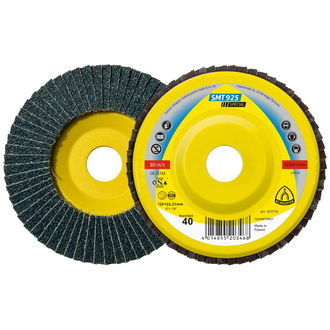 Klingspor SMT 925 Schleifmopteller, 125 x 22,23 mm, Korn 80, gewölbt