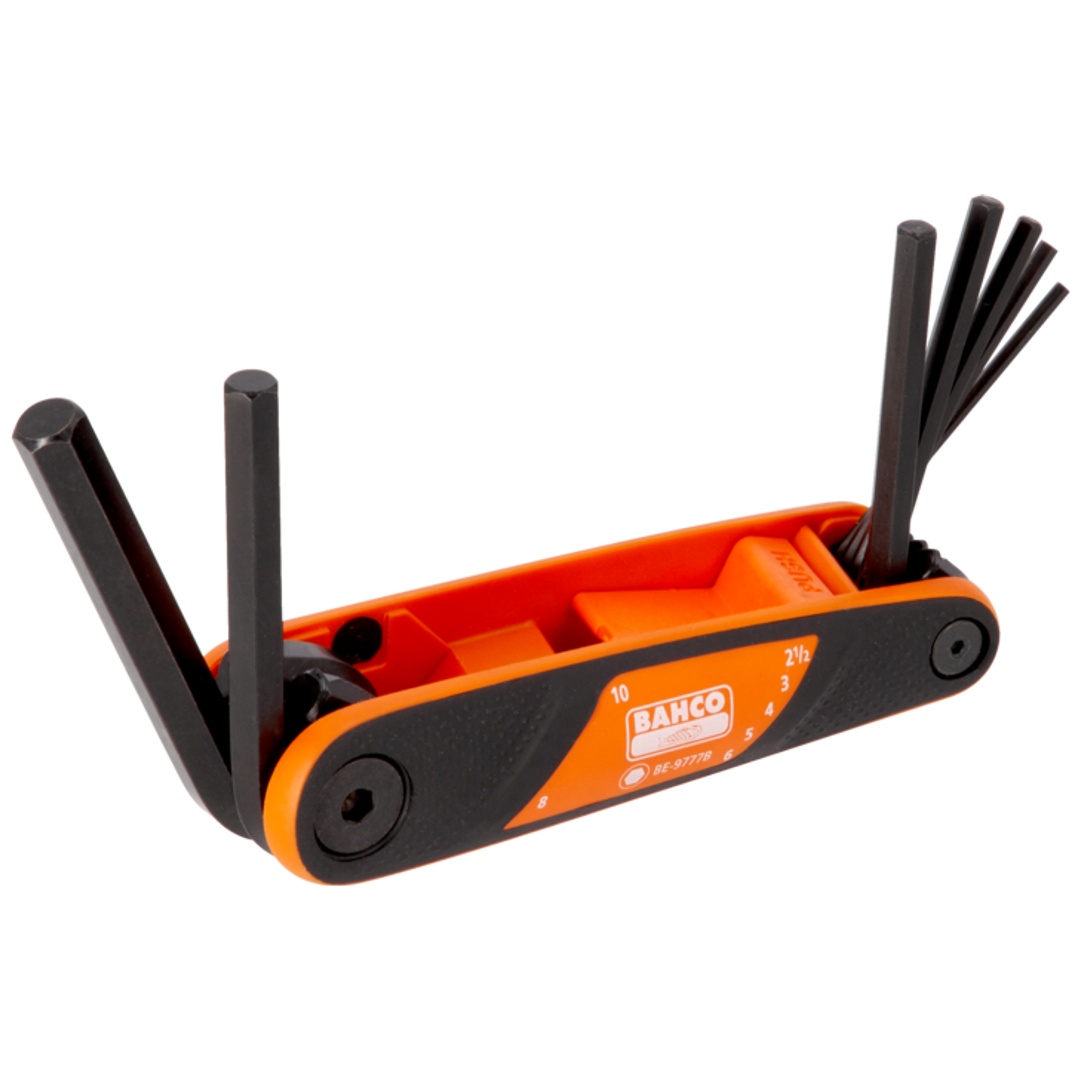 Bahco Sechskant-Schraubendreher-Satz, metrisch, brüniert mit weichem Griff 2.5 mm-10 mm - 7-tlg.