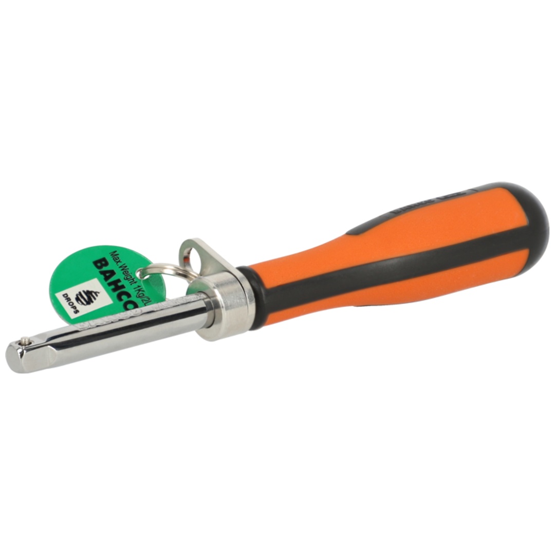 Bahco 1/4-Steckgriff mit Vierkantantrieb und Sicherheitsspanner